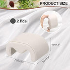 uxcell 2pcs Watch Case Pillows, M Shaped Watch Display Pillow Velvet Watch Cushion Replacement for Watch Bracelet Display Storage Beige - color: Beige