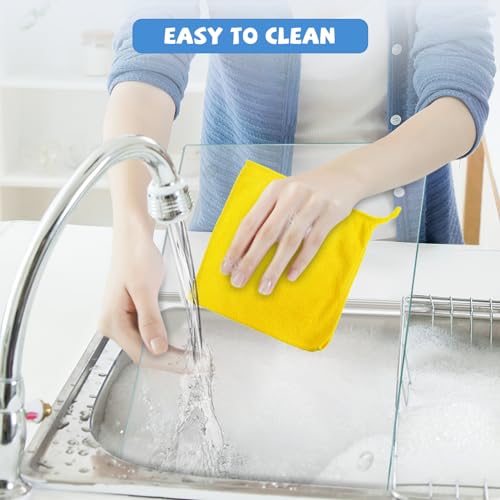 Mymonfif Tempered Glass Cutting Board for Kitchen, Clear Glass Board for Countertop, Heat Resistant, with Non-Slip Feet, 12x16" 1Pcs - color: 1Pcs Clear