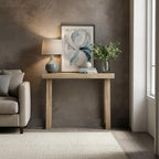 Plank+Beam Solid Wood Console Table, 36 Inch, Sofa Table, Narrow Entryway Table for Hallway, Behind The Couch, Living Room, Foyer, Easy Assembly, Blonde - color: Blonde, size: 36" Console Table