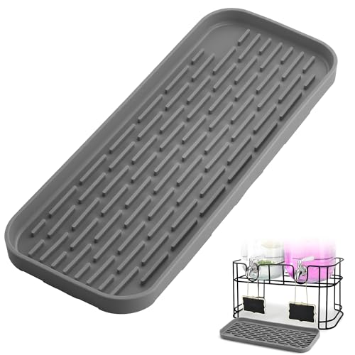 Drip Tray for Drink Dispenser, 1 Pack Gray Reusable Drip Pan for DD&HAPP Glass Drink Dispenser - color: Gray 1 Pack