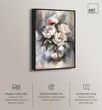 Art Remedy Glass Vase Flowers Canvas Luxury Floral Art, Black Frame, 20" x 30" - color: Black Frame, size: 31"L x 21"W