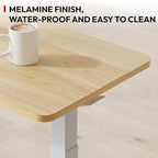 SANODESK Medical Adjustable Overbed Bedside Table with Hidden Casters, Pneumatic Mobile Laptop Computer Standing Desk Cart with Tray, Hospital and Home Use(31.5" W x 17.7" D, Maple) - color: Maple, size: Large