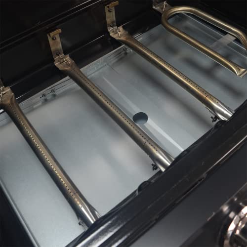 CaptainGrill Grease Tray with Catch Pan - Dyna Glo Grill Replacement Parts, Universal Drip Pan for 4/5 Burner Gas Grill Models from Dyna Glo, Nexgrill, Expert Grill, Kenmore, BHG and More (24"-30")