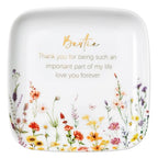 Crisky Jewelry Ring Dish for Bestie Birthday Gifts for Best Friend Women Friendship, Gifts for Friends Besties Floral Trinket Ring Dish Jewelry Tray for Her Sisters Long Distance Graduation Gift Ideas - style: Bestie Thank You for Being Such an Important