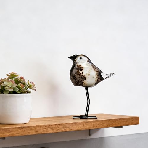 Glass Bird Figurines Art Collectible Ornaments Statue Figurines Modern Handmade Sculpture Home Decor - color: Bd-4
