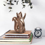 Howard Elliott Collection Chipmunk Sculpture, Antique Brass Ceramic Figurine with Metallic Finish, Decorative Accent for Shelf, Table & Living Room Home Decor Display, 7.25 x 4.5 Inch - style: Chipmunk