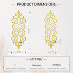 OYEFLY DIY Metal Candle Sconces Wall Decor, Wall Mounted Candle Holder (Gold)