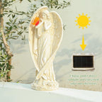 Angel Figurine, Large Angel Garden Statues Outdoor with Butterfly Solar LED Lights Lawn Decorations Yard Ornament Sculptural for Outside Patio Decor, Angel Gardening Gifts - style: Butterfly-2
