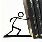 Cute Metal Bookends Decorative, Stylish Decor Book Shelf, Office or Home Book Holder, Durable Home & Office Organizer, Study Room Art Decor for Office School Library Bedroom, Book Lovers Gift