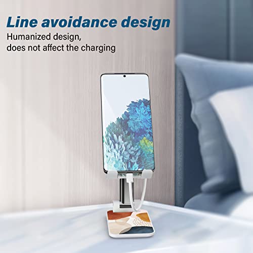 Foldable Phone Holder for Desk - Adjustable Angle Cell Phone Stand for iPhone, Samsung & Other Smartphones - color: Bohemian Spots