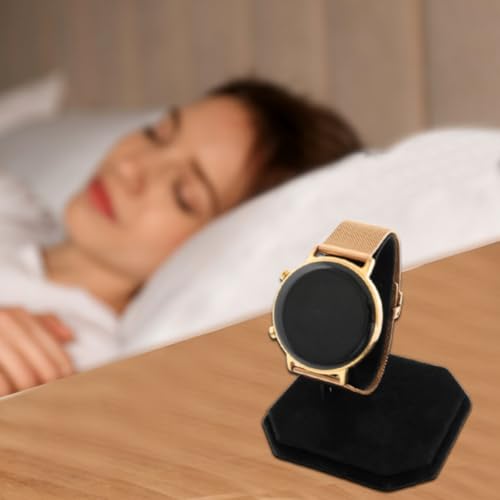 Honbay 2PCS Black Velvet Watch Display Stand C-ring Wrist Watch Display Holder Jewelry Bracelet Watch Display Rack Holder Stand for Home or Store Use