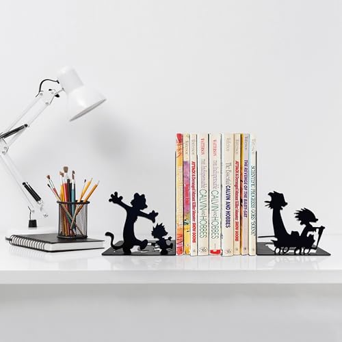 C&H Decorative Bookends – Modern Kids Book Stopper for Shelves, Home Decor, Collectible Merchandise
