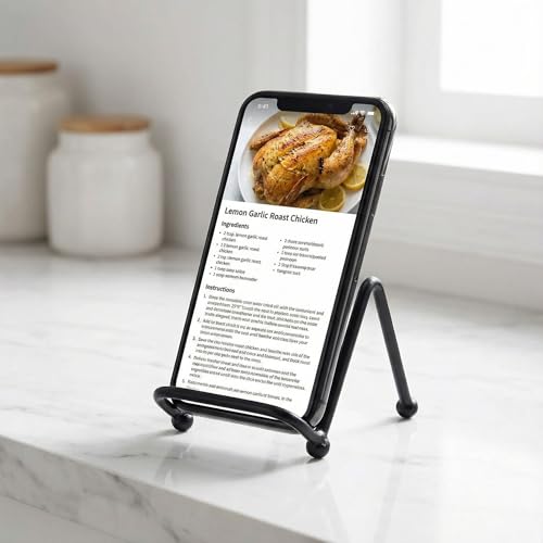 2Pcs Small Display Stand Mini Metal Plate Holder Square Wire Stands for Picture and Photo Easels Black Frame Plate Holders for Coaster Collectibles Book Mobile Phone and Decorative 2"