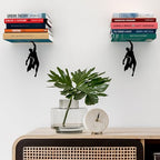 Artori Design Floating Bookshelf for Kids, Invisible Metal Book Shelf, Wall Decore Book Lovers Bookshelf (2X Supershelf) - size: 2 x Supershelf