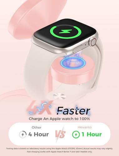 2 Pack Hevanto 2026 3 in 1 Wireless Charging Station for Apple MagSafe Charger, 15W Fast Magnetic Mag-Safe Charger Stand for iPhone 17 16 15 14 13 12 iWatch AirPods (Adaptor Not Included) - color: 2Pack_MagPink