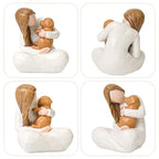 Dog Remembrance Gift for Dog Lover, Angel Dogs Friendship Memorials Gifts for Dogs, Sculpted Hand-Painted Resin Figures for Loss of pet - style: Girl with golden retriever