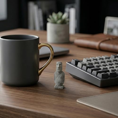 Easter Island Moai Statue - Stone Moai Figurine Decor for Home & Outdoor Garden - 3 (Small Size) - size: Small Size