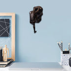 Climbing Man Wall Sculpture – Resin Decor Figure, Modern Art Accent, Black Home Ornament | Unique 3D Hanging Statue Piece, Artistic Abstract Wall Decoration Setup Living Room Bedroom Workplace Design - size: Trumpet Hands Climbing, style: Black