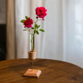 Modern Tabletop Vase with Test Tube Design, Elegant Flower Arrangement Holder for Hydroponic Plants, Minimalist Home Decor for Living Room & Office