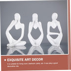 PRETYZOOM Modern Abstract Thinker Statue Decorative Art Home Accessory Neutral Minimalist Decor