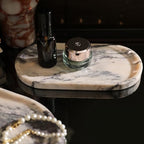 Natural Marble Cloud Shape Jewelry Tray, Key Tray for Entryway Table, Jewelry Dish Trinket Tray for Home Décor, Ring Holder for Women Gift, DAEBFC (10"(25cm) X 5"(12.5cm)) - size: 10"(25cm) X 5"(12.5cm)