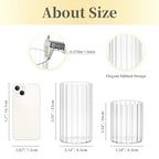 Hewory Glass Hurricane Candle Holder Set of 12, Clear Glass Candle Holders for Pillar Candles Floating Candles, 4 inch Glass Cylinder Hurricane Vases for Centerpieces Wedding Christmas Home Decor - size: 4 inch-12PCS