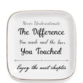 Retirement Gifts for Women - Enjoy the Next Chapter Jewelry Dish Trinket Tray for Friends Retired Women Teacher Nurse Doctor Boss Female Coworker Happy Retirement Gift - style: Enjoy the Next Chapter