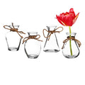 Royal Imports Clear Glass Bottle Bud Vase, Small Single Stem Flower Centerpiece, Mini Decorative Floral Jars, Rustic Farmhouse Home Decor, Kitchen, Fireplace, Shelf, Narrow One Rose Holder, Set of 4 - size: Small (Set of 4)