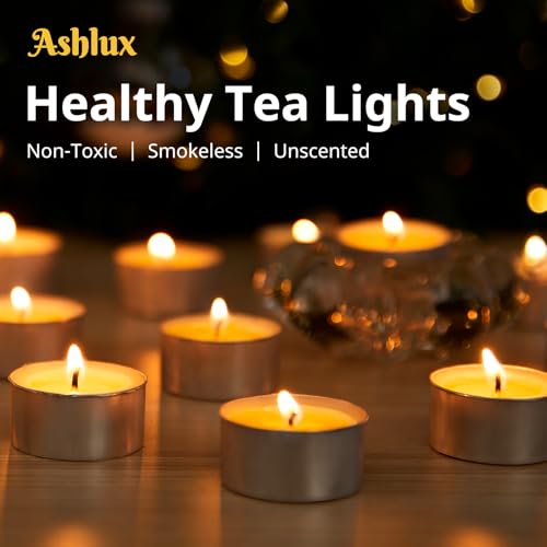 Ashlux Tea Lights Candles 300 Pack 6 Hours, Tea-6H-300Pack - size: 300 Pack, style: 6 Hours