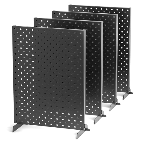 Ultrawall Pegboard Display Stand, Metal Tabletop Pegboard Display, Accessories Rack Organizer for Jewelry, Retail Stores, Craft Shows, 12"X16", 4pcs Black - size: 4Pack 12"X16"