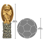 Design Toscano NG33967 Trystan, Gargoyle Sentry of the Night Sculpture,two tone stone - style: Traditional