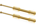 FIRJOY 12" Valet Rod for Closet Pull Out (2 Pack, Brushed Gold) - color: Brushed Gold, size: 2 Pack
