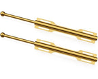FIRJOY 12" Valet Rod for Closet Pull Out (2 Pack, Brushed Gold) - color: Brushed Gold, size: 2 Pack