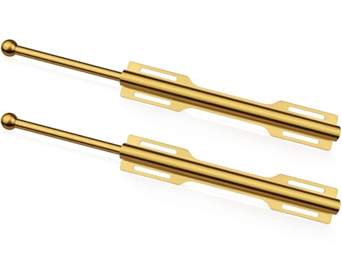 FIRJOY 12" Valet Rod for Closet Pull Out (2 Pack, Brushed Gold) - color: Brushed Gold, size: 2 Pack
