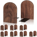 Book Ends,8 Pack Large Bookends Wood Book Ends Universal Economy Bookend (8, Large) - size: Large