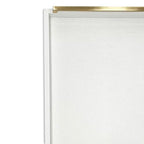 Faux Leather Rectangular Tray, Snow White, 15"W x 11"L x 2"H - color: Snow White