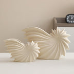White Ceramic Vase – Nordic Minimalist Unglazed Stoneware Flower Vessel, Living-Room Centerpiece, Boho-Soft Furnishing Accent (09 Models (Large)) - color: 09 Models (Large)