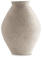 Signature Design by Ashley Hannela 17" Modern Distressed Polyresin Vase, Antique Tan - color: Tan, size: 17 inch