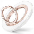 SYNCWIRE Magnetic Phone Ring Holder for MagSafe, 360° Rotation Cell Phone Grip Stand Finger Ring Kickstand Two-Sided Magnet Compatible with iPhone 17 Pro Max 16 15 14 13 12 MagSafe Accessories - color: Single Ring-1PCS-Pearl Gold