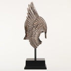 Veronese Design 9 1/4 Inch Winged Valkyrie Helmet Cold Cast Resin Bronze Finish Nordic Decoration Sculpture