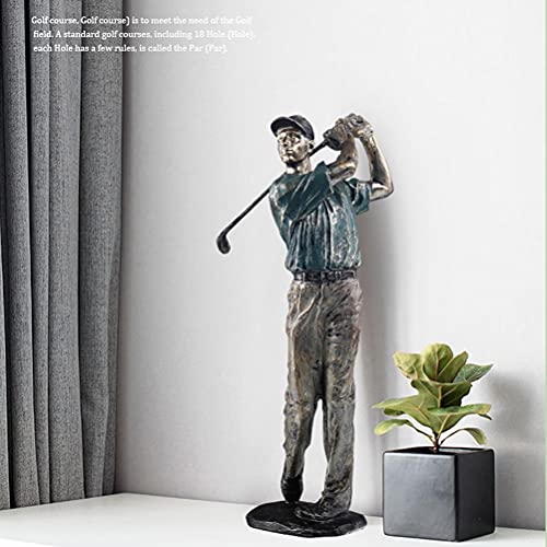 Hztyyier Luxury Character Figurine Golfer Statue Sculptures Golf Figure Ornaments for Living Room Home Decoration Accessories Modern Sport Art Decor (1)