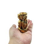 Witch Three Holy Crystal Ball Stand Sphere Display, Natural Healing Feng Shui Glass Orb Holder Base Statue Decoration, for 30mm-80mm Sphere - style: Witch Three Saints