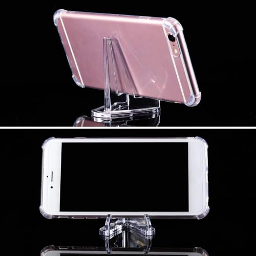 Boao 12 Pack Acrylic Card Display Stands 2.7 Inch Clear Mini Display Easel Photo Holder Stand for Challenge Coin Photo Frame Medal Watch Sports Cards CDs Phone