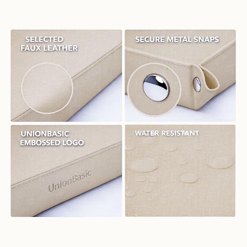 UnionBasic Medium Valet Tray, Jewelry Tray for Rings Watches Earrings, Entryway Catchall Caddy for Coins Keys Change, Nightstand Bedside Valet Holder, Trays for Electronic Gadgets, Beige Plus - color: Beige, size: 9.5" x 7.9" x 2"