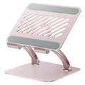 tounee Tablet Holder Stand, Dual Rod Adjustable Aluminum Desktop Stand, Compatible with 4.7-16.9" iPads, Surface Tablets, Portable Monitor, Kindle and More (Rose Gold) - color: Rose Gold
