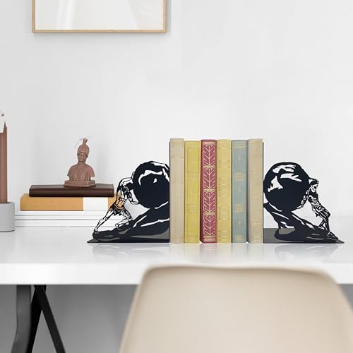 Sisyphus Statue Decorative Bookends - Greek Mythology Inspired, Robust and Durable