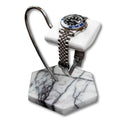 LYS&LYX Handcrafted Watch Stand Display Holder (1-White/Silver/White) - color: white/silver/white