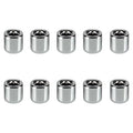 Mega Candles 10 pcs Silver 1/2 Inch Diameter Ceramic Chime Ritual Spell Candle Holders, Great for Casting Chimes, Meditation, Rituals, Spells, Vigil, Witchcraft, Wiccan Supplies - color: Silver, size: 10 Pieces
