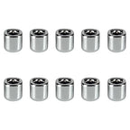 Mega Candles 10 pcs Silver 1/2 Inch Diameter Ceramic Chime Ritual Spell Candle Holders, Great for Casting Chimes, Meditation, Rituals, Spells, Vigil, Witchcraft, Wiccan Supplies - color: Silver, size: 10 Pieces