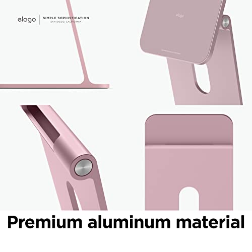 elago Premium iPad Magnetic Stand Designed for iPad Pro 12.9"(5th,4th Gen), 11"(3rd,2nd Gen), Air 10.9"(5th,4th Gen), Mini 8.3"(6th Gen, A17 Pro), 10.9"(10th Gen) [Sand Pink] - color: Sand Pink